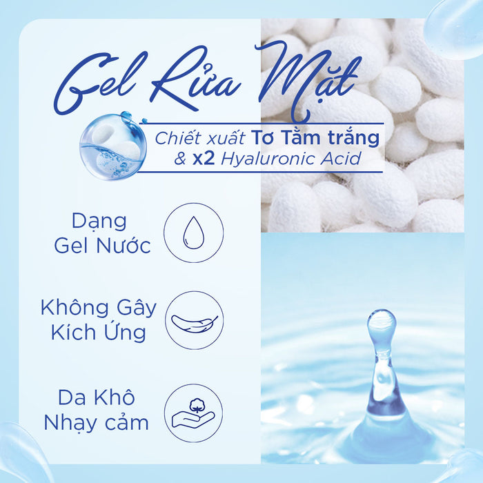 Sữa Rửa Mặt Senka Perfect Gel Gentle Wash 100g - Cho Da Khô Nhạy Cảm