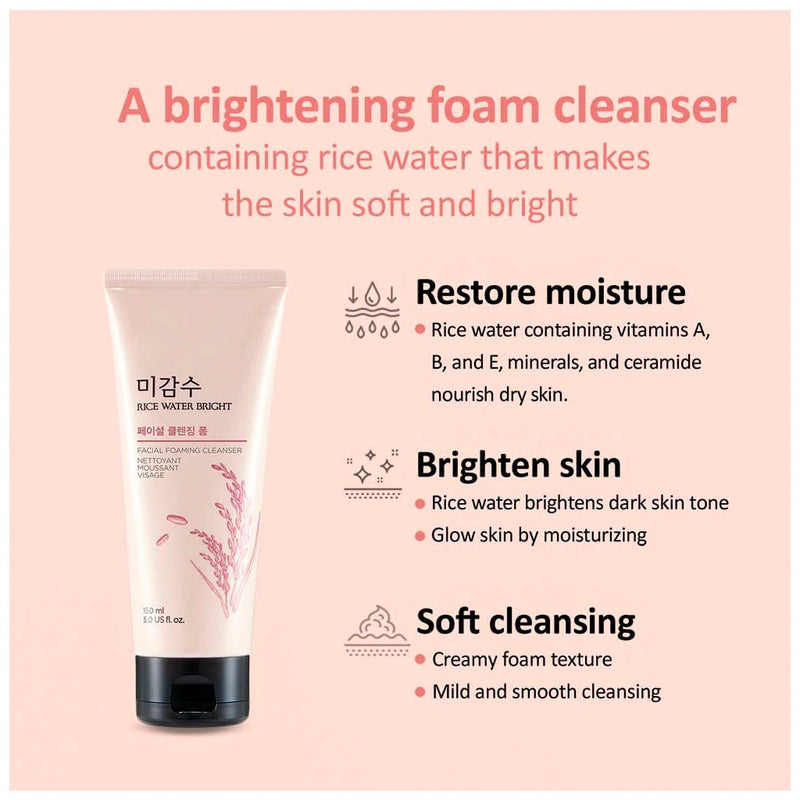 Sữa Rửa Mặt Gạo The Face Shop Rice Water Bright 150ml