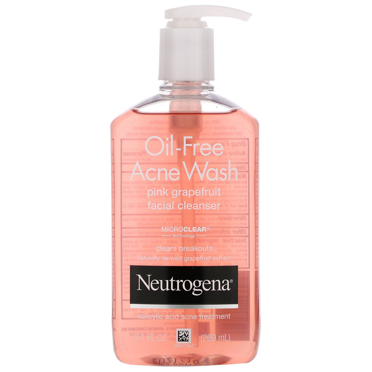 Sữa Rửa Mặt Neutrogena Oil-Free Acne Wash Pink Grapefruit - Giảm Thâm, Ngừa Mụn, Màu Hồng