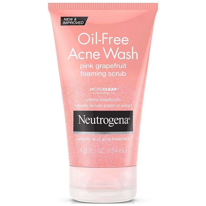 Sữa Rửa Mặt Giảm Mụn Neutrogena Oil Free Acne Wash Pink Grapefruit Foaming Scrub
