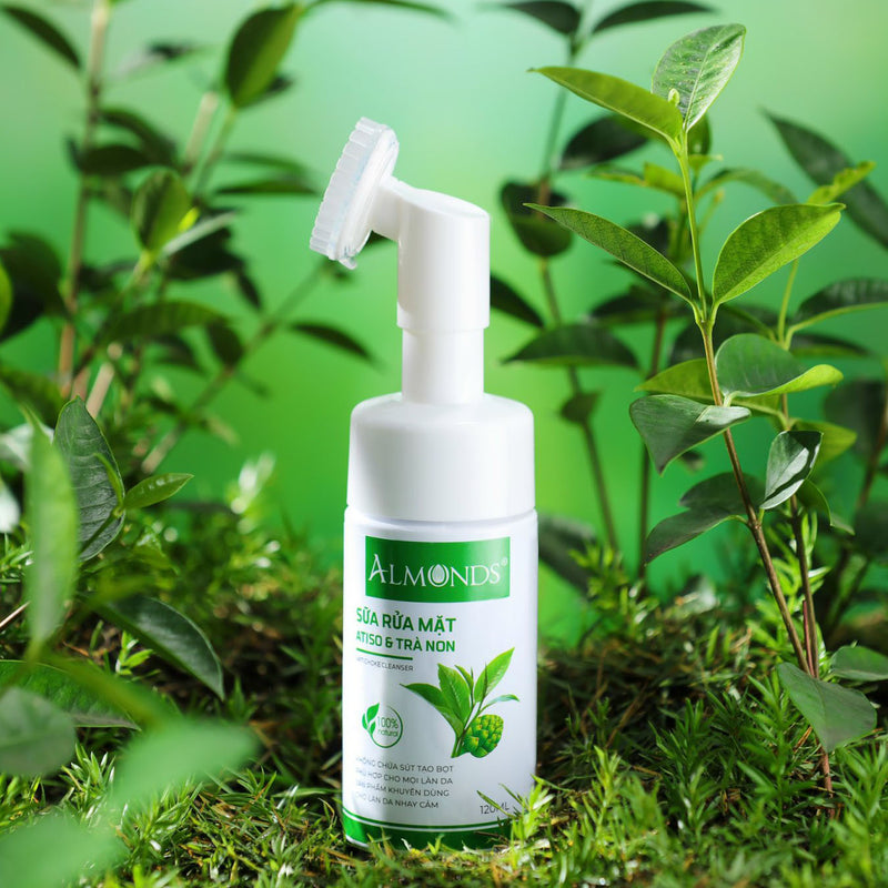 Sữa Rửa Mặt Almonds Atiso và Trà Non 120ml