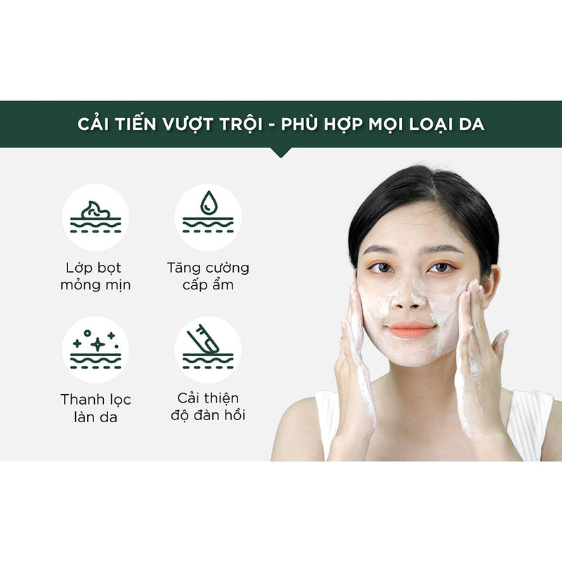 Sữa Rửa Mặt Giảm Mụn Caryophy Portulaca Foam Cleanser 150ml