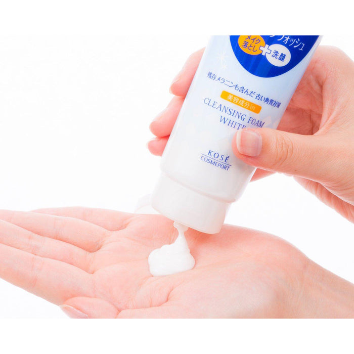 Sữa Rửa Mặt Kosé Softymo White Cleansing Foam 220g - Sáng Da, Mờ Thâm