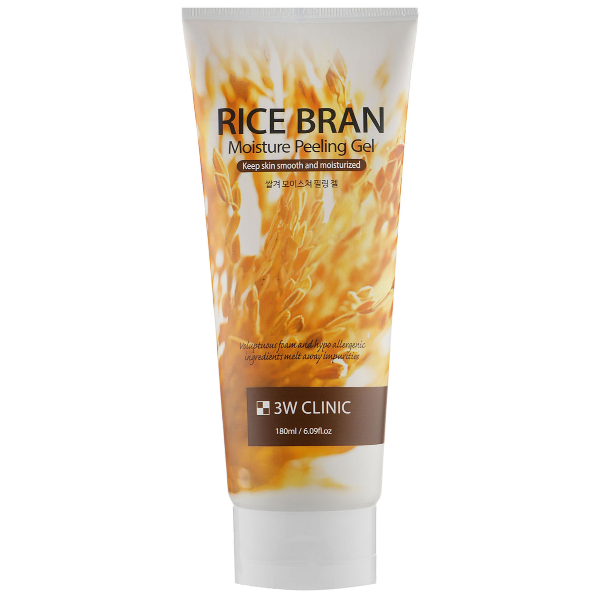 Tẩy Tế Bào Chết 3W Clinic Rice Bran Moisture Peeling Gel 180ml