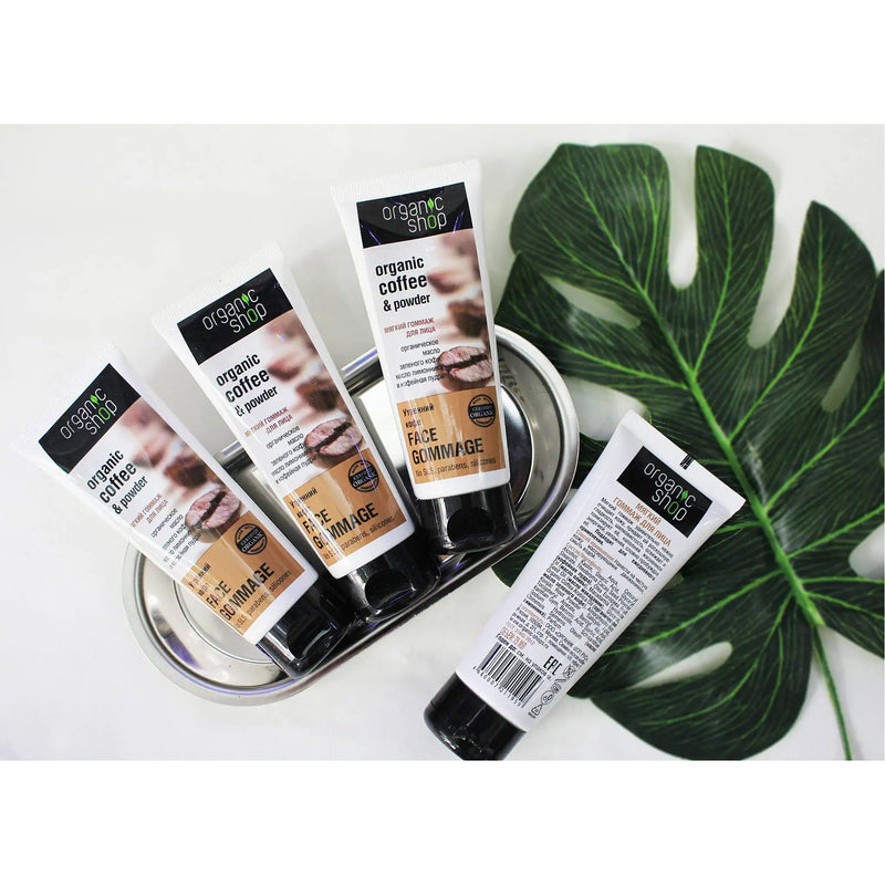 Tẩy Tế Bào Chết Organic Shop Coffee & Powder 75ml - Cho Mặt, Cà Phê