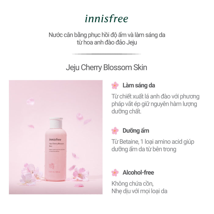 Toner Hoa Anh Đào Innisfree Jeju Cherry Blossom Skin 200ml