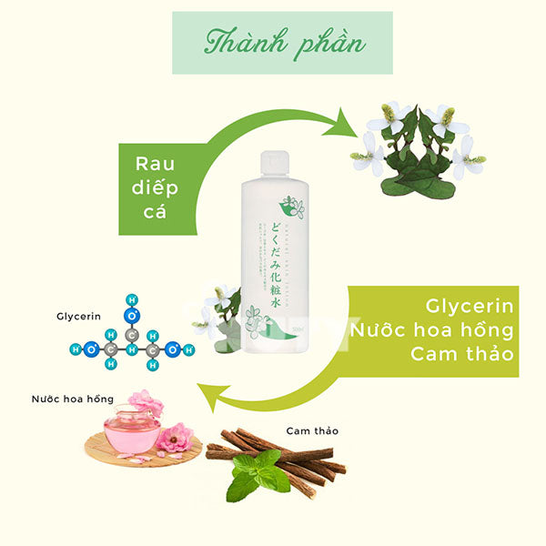 Nước Hoa Hồng Diếp Cá Dokudami Natural Skin Lotion 500ml