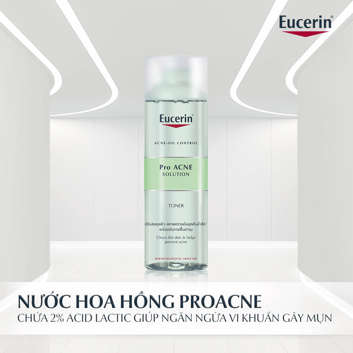 Nước Hoa Hồng Eucerin Pro Acne Solution Toner 200ml - Cho Da Dầu Mụn