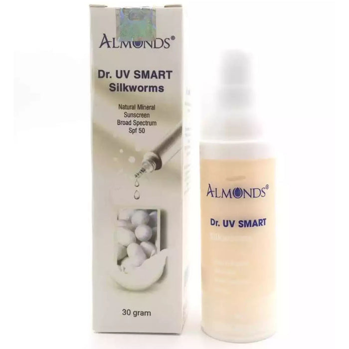 Kem Chống Nắng Almonds Dr. UV Smart Silkworms SPF 50+ 30g