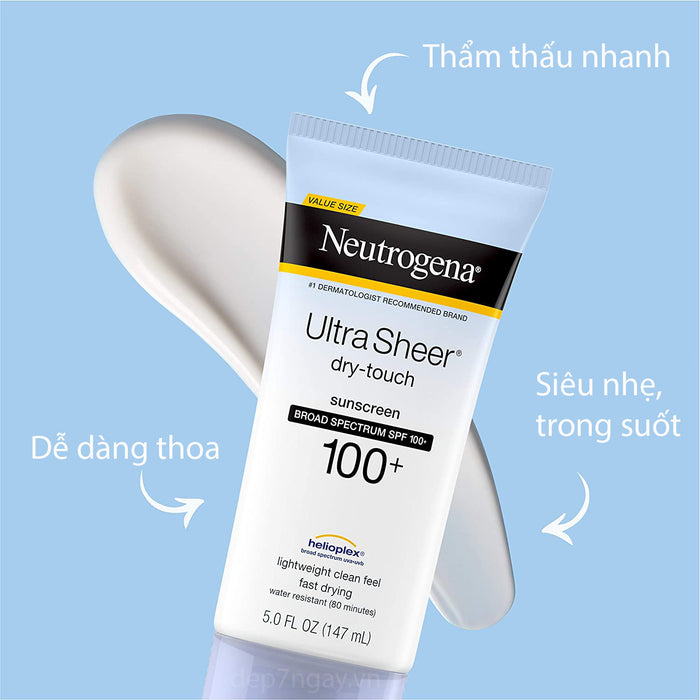 Kem Chống Nắng Neutrogena Ultra Sheer Dry-Touch Sunscreen SPF 100 88ml