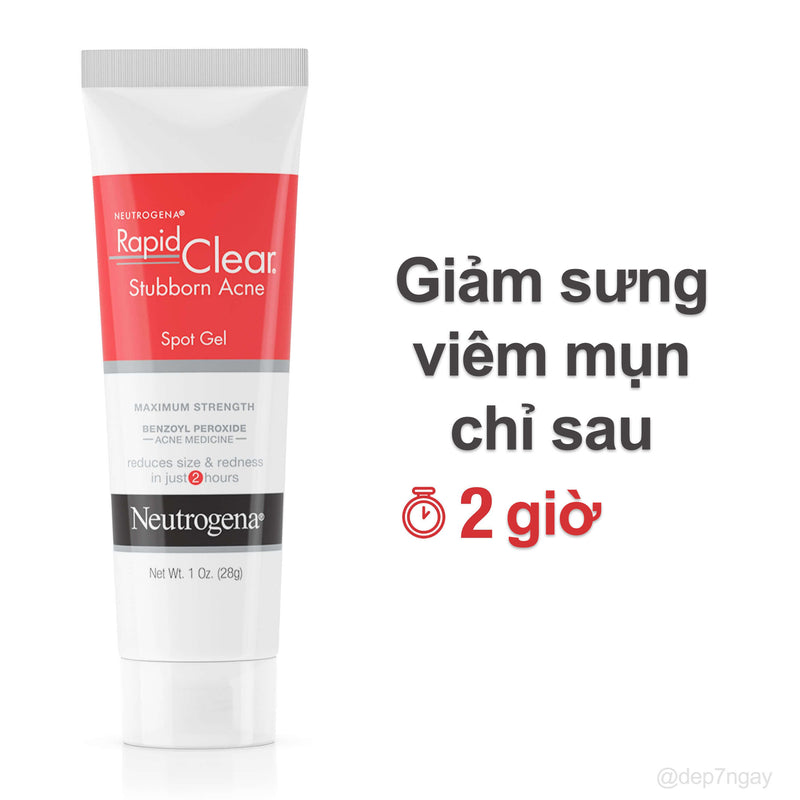 Gel Chấm Mụn Neutrogena Rapid Clear Stubborn Acne 28g