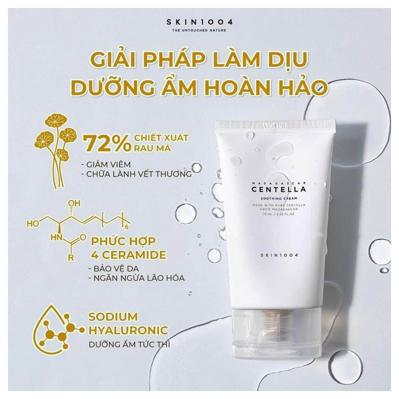 Kem Dưỡng Ẩm Skin1004 Centella Soothing Cream 75ml