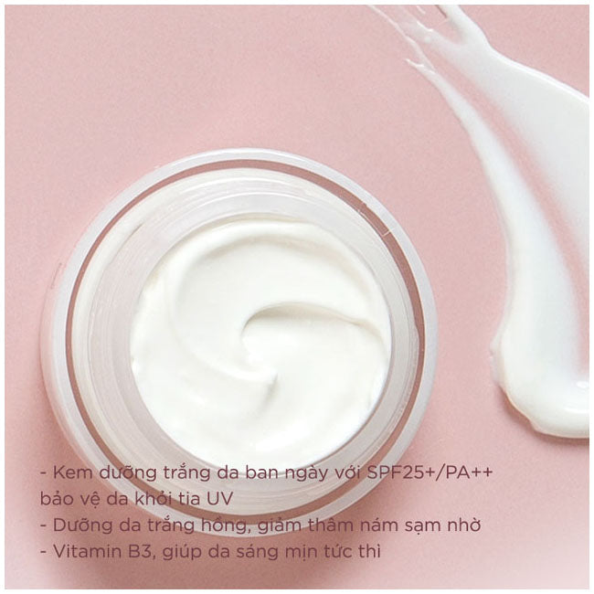 Kem Dưỡng Trắng Ban Ngày Senka White Beauty Glow UV Cream 50g