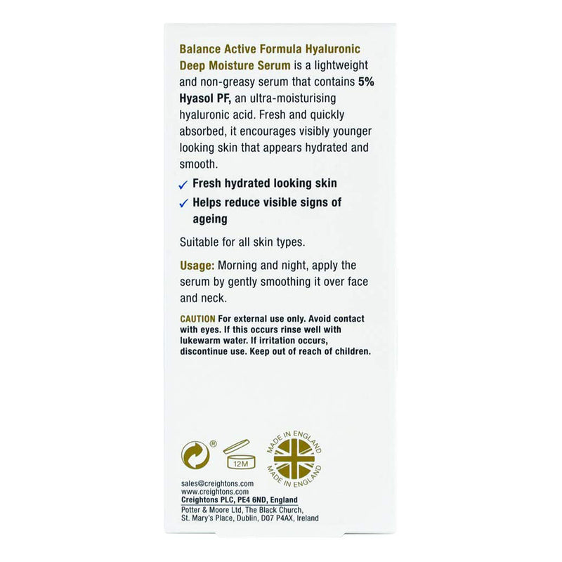 Serum Cấp Nước Balance Hyaluronic Deep Moisture 30ml
