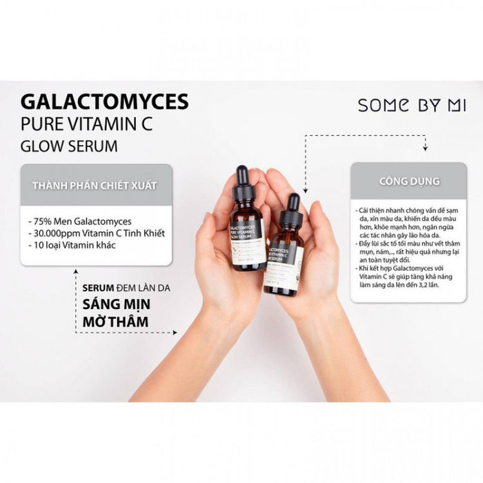 Serum Some By Mi Galactomyces Pure Vitamin C Glow 30ml - Dưỡng Trắng, Ngừa Lão Hóa