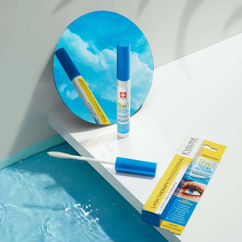 Serum Dưỡng Mi Eveline Lash Therapy 8 in 1 Total Action 10ml