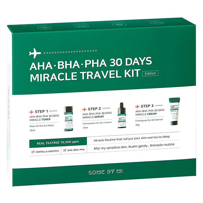 Bộ Giảm Mụn Some By Mi AHA-BHA-PHA 30Days Miracle Travel Kit 3 Items