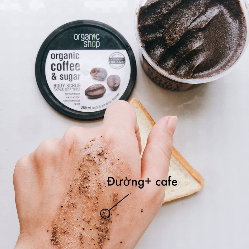 Tẩy Tế Bào Chết Body Cafe Organic Shop Body Scrub 250ml