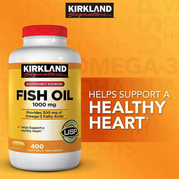 Viên Uống Dầu Cá Kirkland Fish Oil 1000mg