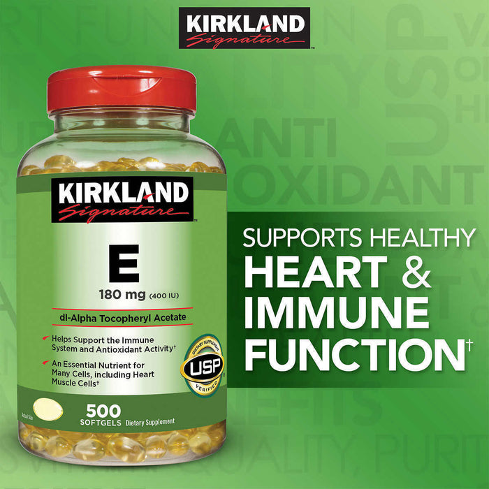 Viên Uống Kirkland Vitamin E 400 I.U 500 Viên