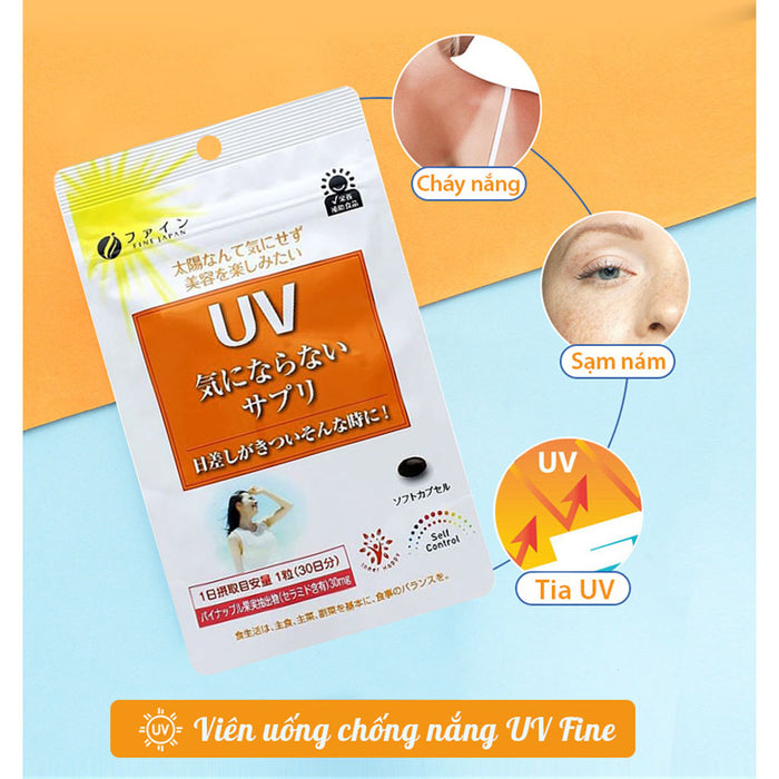 Viên Uống Chống Nắng UV Fine Japan 30 Viên