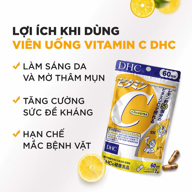 Viên Uống Bổ Sung Vitamin C DHC từ Nhật Bản