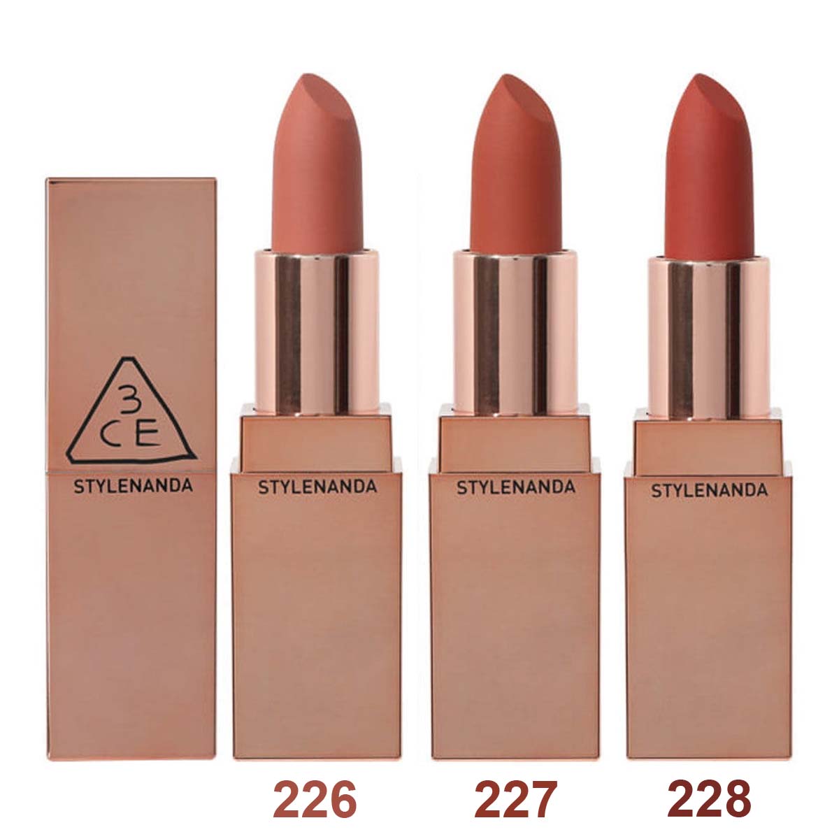 Son Thỏi Lì 3CE Matte Lip Color Vỏ Vàng