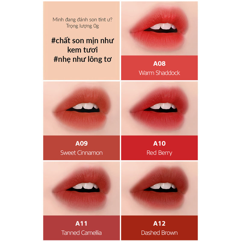 Son Kem Black Rouge Airfit Velvet Tint Ver 2