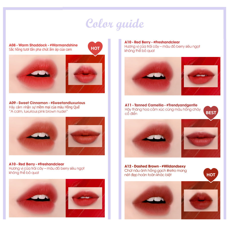 Son Kem Black Rouge Airfit Velvet Tint Ver 2