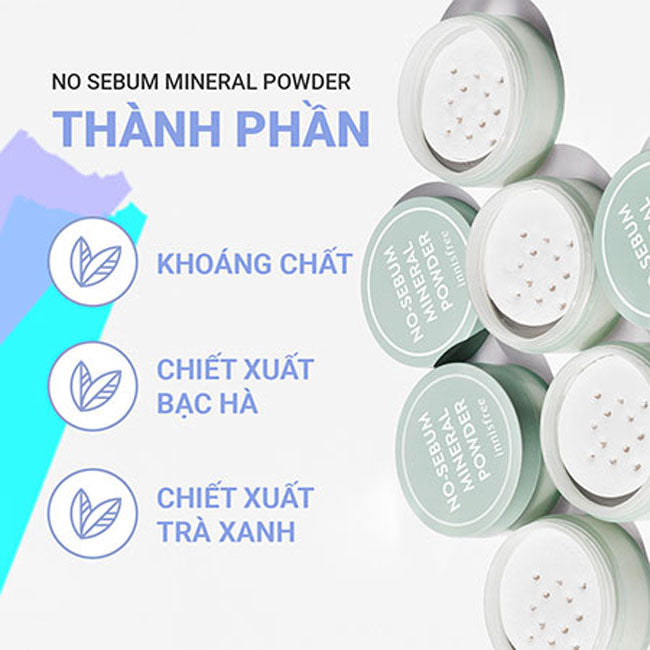 Phấn Phủ Bột Kiềm Dầu Innisfree No Sebum Mineral Powder 5g