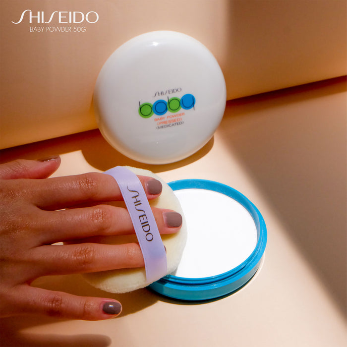 Phấn Phủ Shiseido Baby Powder Kiềm Dầu Dạng Nén 50g