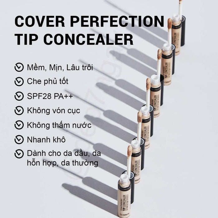 Che Khuyết Điểm The Saem Cover Perfection Tip Concealer 6.5g