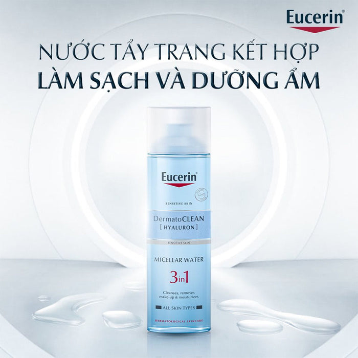 Nước Tẩy Trang Eucerin DermatoCLEAN Hyaluron 3in1 200ml - Cấp Ẩm Cho Da