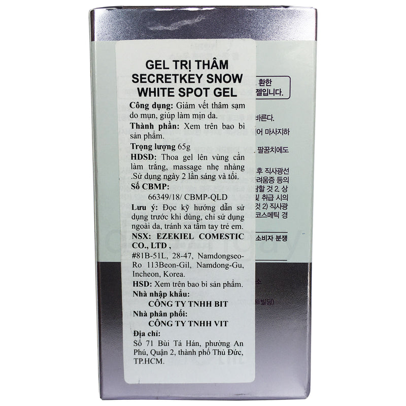 Gel Giảm Thâm Secret Key Snow White Spot Gel 65g