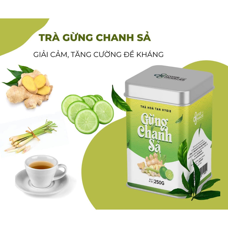 Trà Hòa Tan Gừng Chanh Sả Hygie Tăng Sức Đề Kháng
