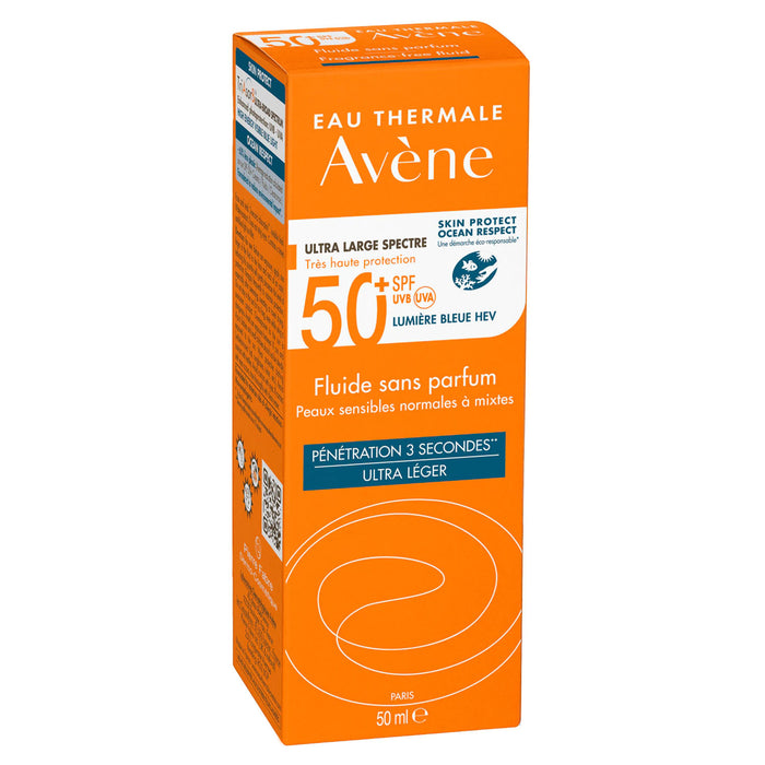 Kem Chống Nắng Avene Fluid Fragrance-free SPF 50+ 50ml