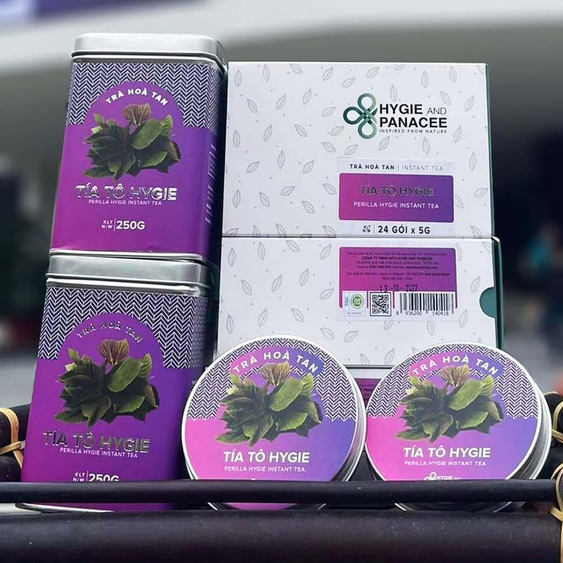 Trà Hòa Tan Tía Tô Hygie Sáng Da, Giảm Gout