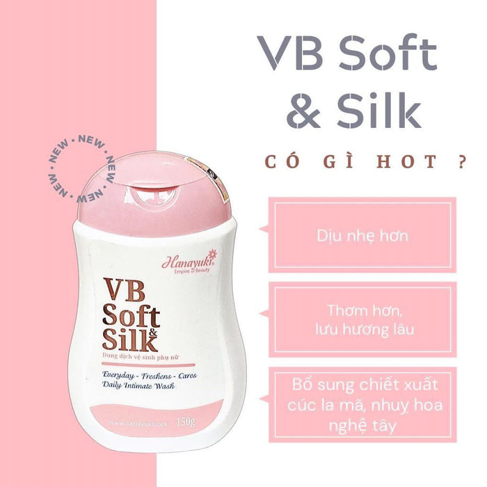 Dung Dịch Vệ Sinh Phụ Nữ Hanayuki VB Soft Silk 150g