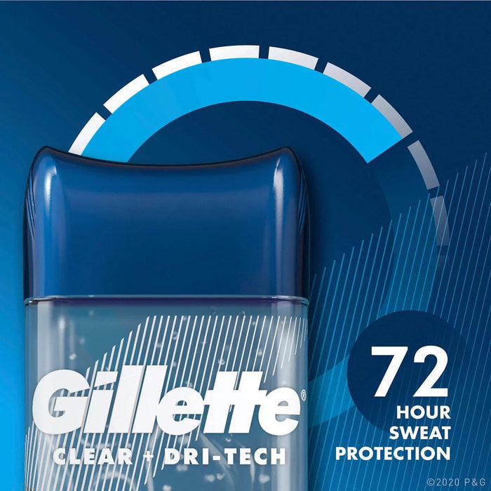 Gel Khử Mùi Nam Gillette Clear Dri Tech Cool Wave 107g