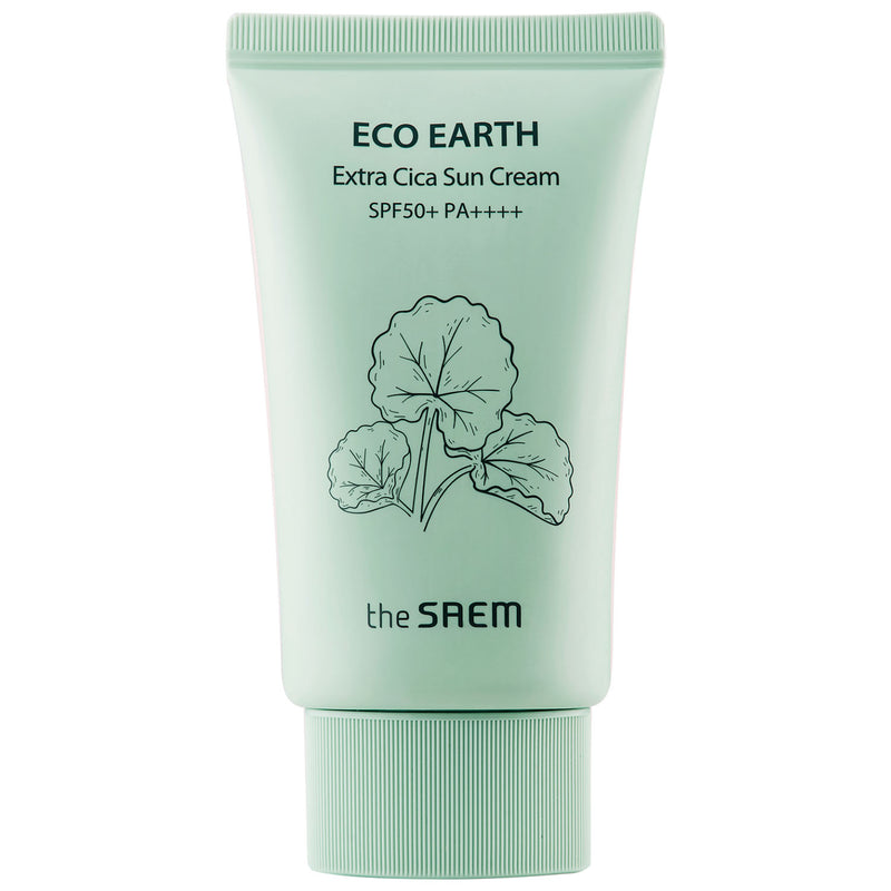 Kem Chống Nắng Rau Má The Saem Eco Earth Extra Cica SPF 50+ 50g