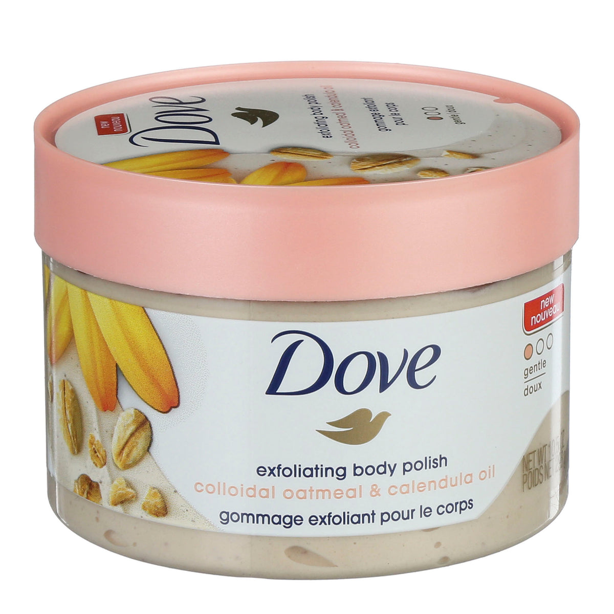 Tẩy Tế Bào Chết Body Dove Bột Yến Mạch & Dầu Calendula 298g