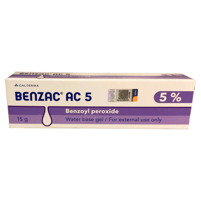 Kem Giảm Mụn Benzac AC 5 Benzoyl Peroxide 5% 15g