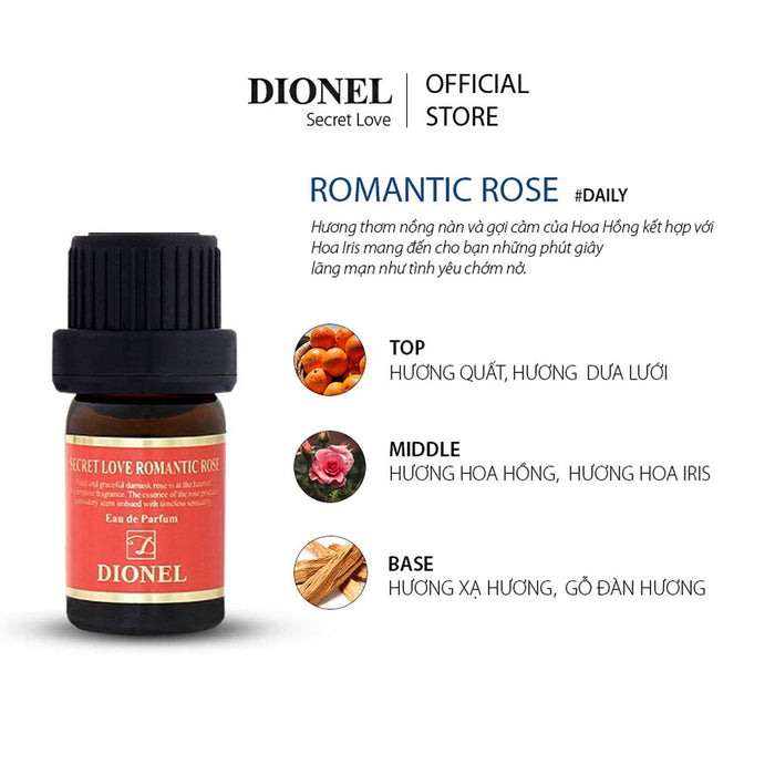 Nước Hoa Vùng Kín Dionel Secret Love Romantic Rose 5ml