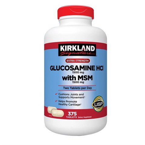 Viên Uống Bổ Khớp Kirkland Glucosamine with MSM 375 viên