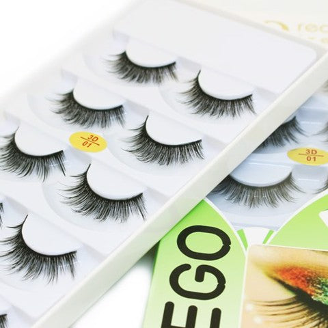 Mi Giả Lông Chồn EGO 3D Real Mink Fur Eyelashes 5 Cặp